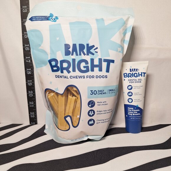Bark Other - *SALE* NWT Bark Bright Dental Chews Small & NWT Bark Bright Dental Gel